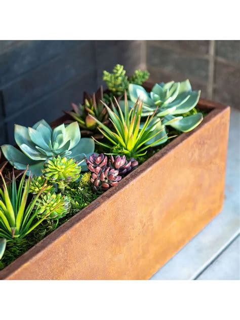 adjustable flower metal window box planter|veradek corten steel planters.